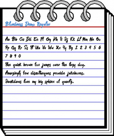 Blondness Demo Regular Font