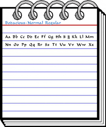 Bodacious-Normal Regular Font