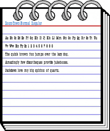 Boom-Town-Normal Regular Font