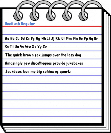 BooRush Regular Font