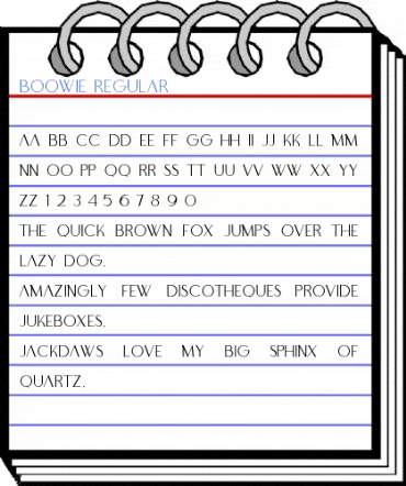 BOOWIE Regular Font
