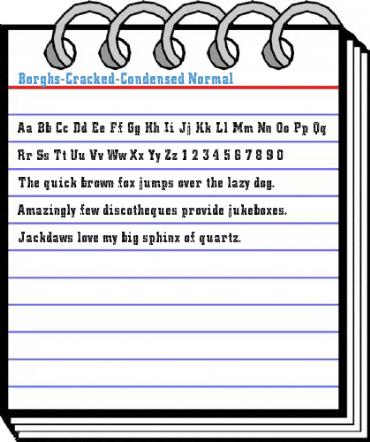 Borghs-Cracked-Condensed Normal Font