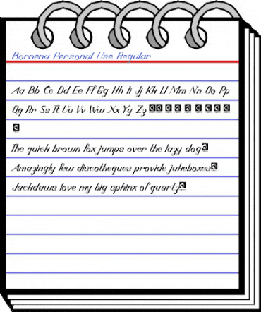 Bornena Personal Use Regular Font