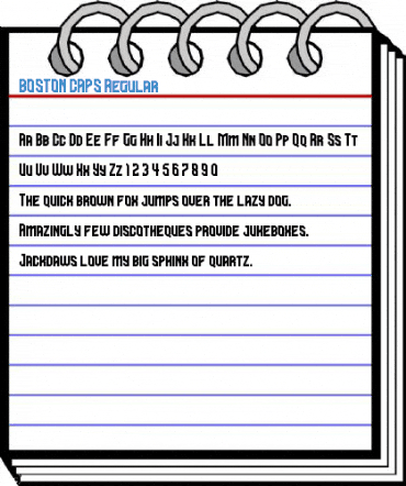 BOSTON CAPS Regular Font