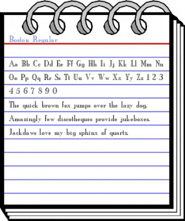 Boston Regular Font