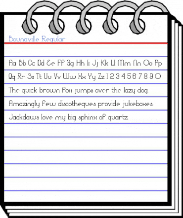 Bounaville Regular Font