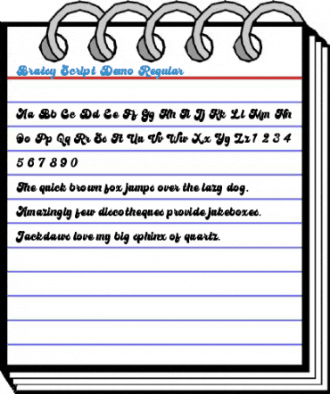 Bratsy Script Demo Regular Font