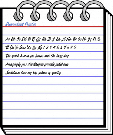 Breavenheart Regular Font