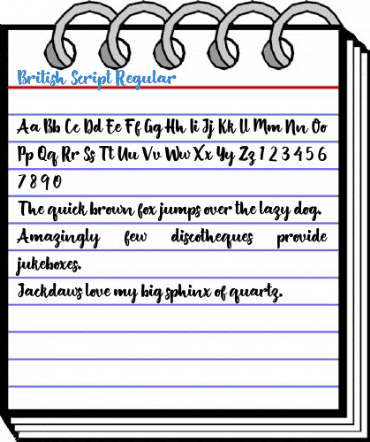 British Script Regular Font