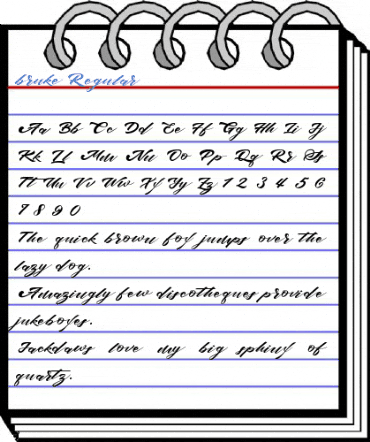 bruke Regular Font