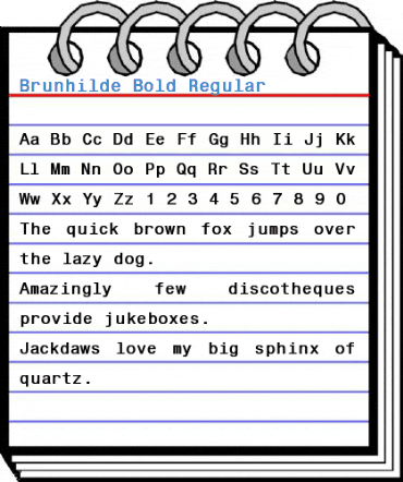 Brunhilde Bold Regular Font