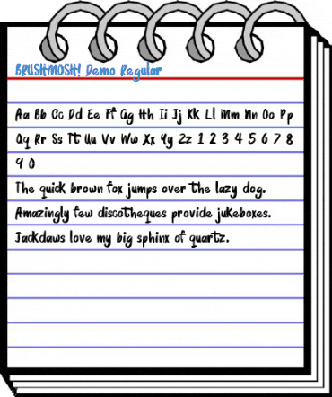 BRUSHMOSH! Demo Regular Font