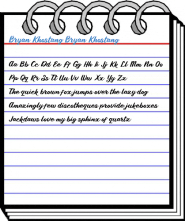 Bryan Khostang Bryan Khostang Font