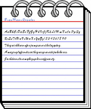 Bryn Mawr Regular Font