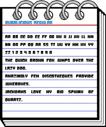 Bubblicious Regular Font