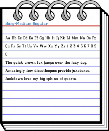 Burg-Medium Regular Font