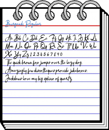 Burgandi Regular Font