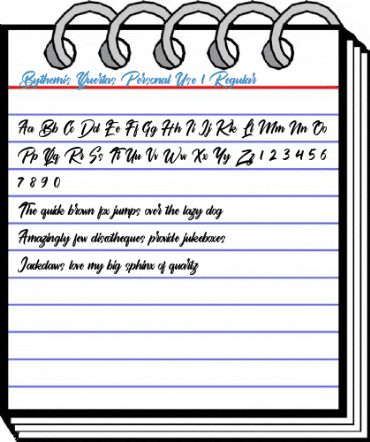 Bythemis Quertas Personal Use 1 Regular Font