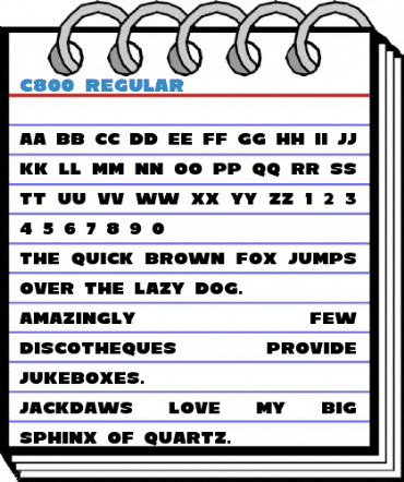 C800 Regular Font