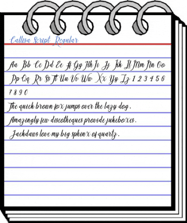 Callisa Script Regular Font