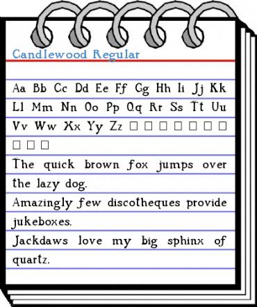 Candlewood Regular Font