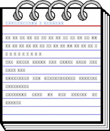 Capitalismo 1 Regular Font