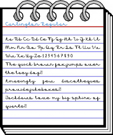 Carlington Regular Font