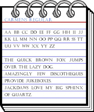 Carmens Regular Font