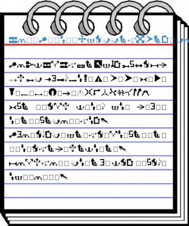 Carr Arrows (filled) Font