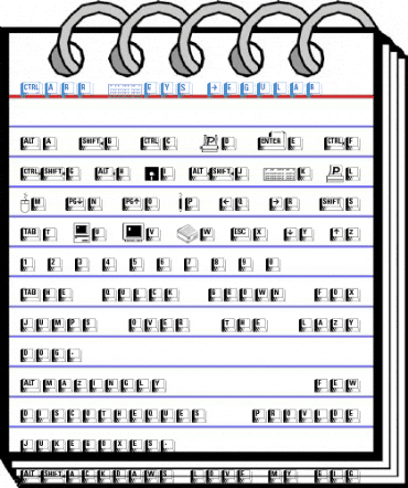 Carr Keys Regular Font