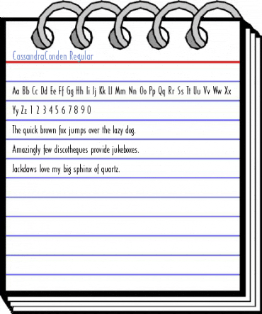 CassandraConden Regular Font