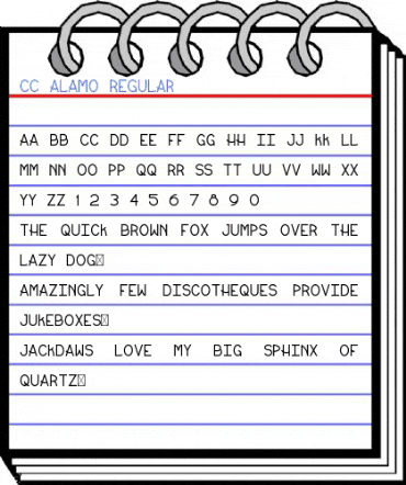 CC Alamo Regular Font