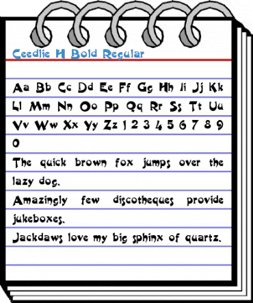 Ceedlie H Bold Regular Font