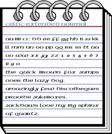 Celtic-Extended Font