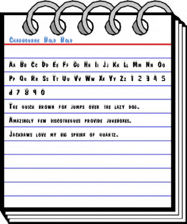Chadbourne Bold Bold Font