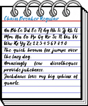 Chain Breaker Regular Font