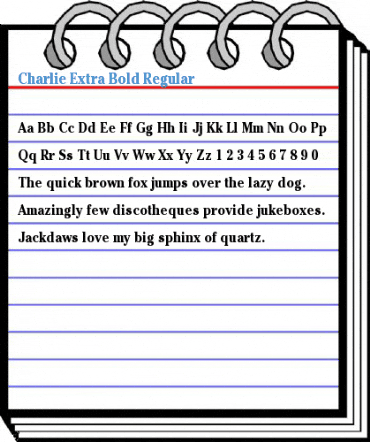 Charlie Extra Bold Regular Font