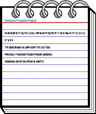 Charmling Staggered Regular Font