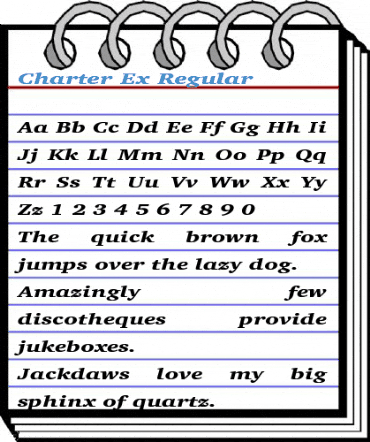 Charter Ex Regular Font