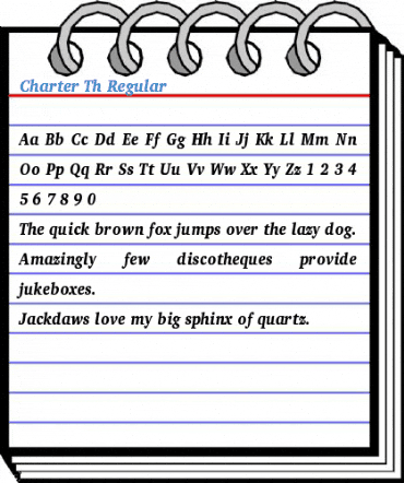 Charter Th Regular Font