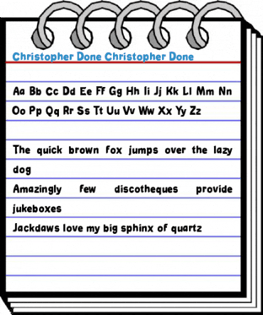 Christopher Done Christopher Done Font
