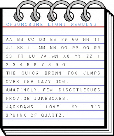 Chromosome Light Regular Font