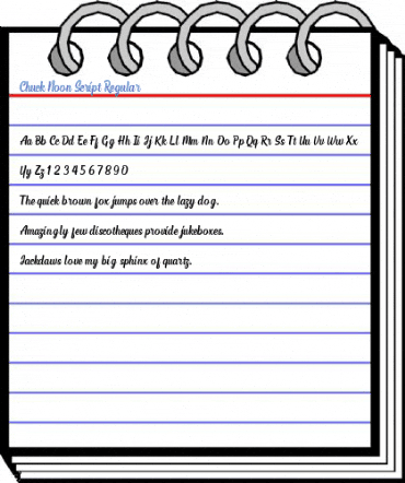 Chuck Noon Script Regular Font