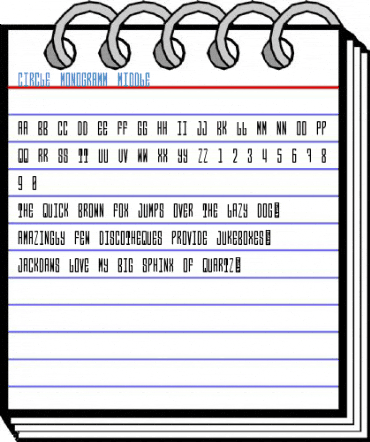 Circle Monogramm Middle Font