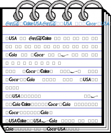 CocaCola Regular Font