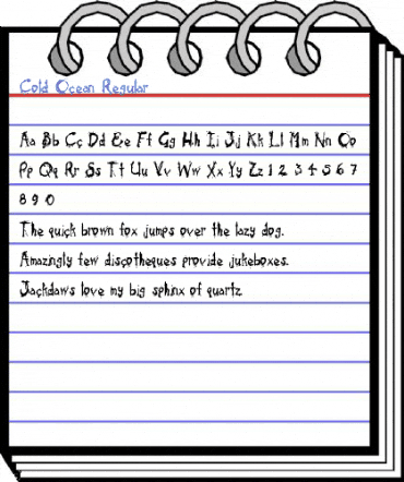 Cold Ocean Regular Font