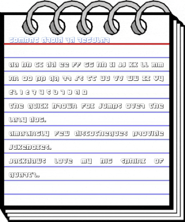 Combat Droid 3D Regular Font