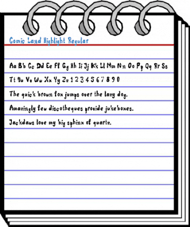 Comic Land Highlight Regular Font