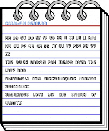 Common Regular Font