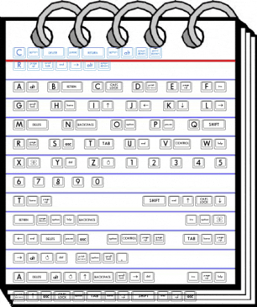 Compboard CAPS Regular Font